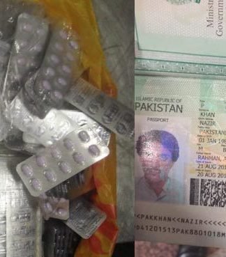 Man caught trying to smuggle illegal drugs at Lahore airport